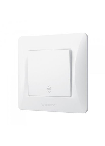Выключатель одноклавишный проходной белый BINERA Videx (366298356)