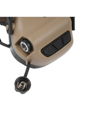 Активные защитные наушники Earmor M31 Plus с креплением Чебурашка Earmor M16A (Койот) No Brand (332636906)
