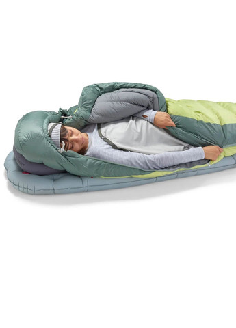 Спальний мішок жіночий Ascent Women's -9C/15F Regular Зелений-Жовтий Sea To Summit (312485036)