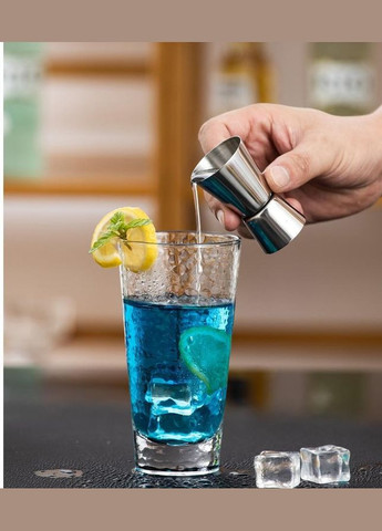 Джигер барний двосторонній мірна склянка 20/40 мл Сріблястий (C051204) Bar (342122437)