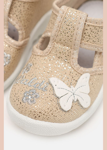 Бежевые слипоны для девочки цвет бежевый цб-00280759 Waldi