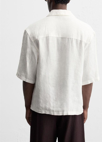 Белая рубашка однотонная Zara