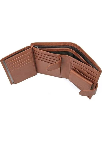 Портмоне чоловіче 14534 з натуральної шкіри Коричневе Vintage (390055821)