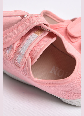 Мокасины детские светло-розового цвета на липучке Let's Shop (297983150)