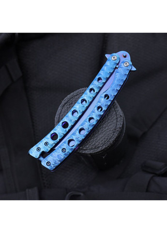 Ніж метелик вигнутий (Тренувальний) Blue No Brand (362044958)