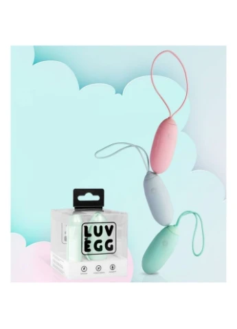 LUV001BLU Виброяйцо с пультом LUV EGG голубое EasyToys (303910725)