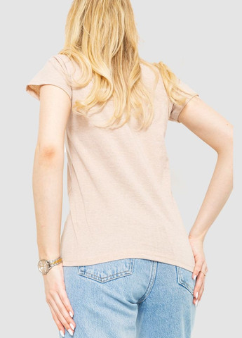 Футболка женская с принтом, цвет светло-розовый, Ager - (279537477)