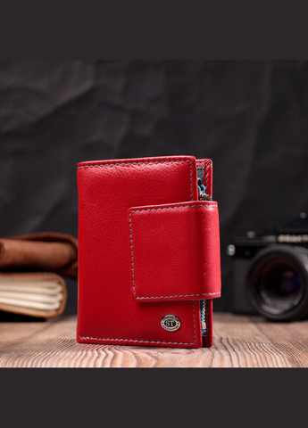 Яркий кожаный кошелек для женщин с интересной монетницей 19448 st leather (329148729)