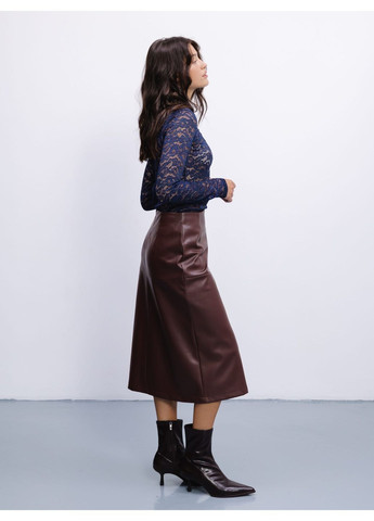 Темно-коричневая юбка цвет темно-коричневый Alvo