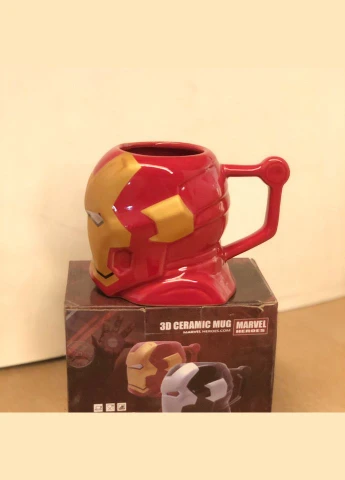 Залізна людина Marvel Iron Man Марвел керамічна 3D кружка фігурна чашка Shantou (280257980)