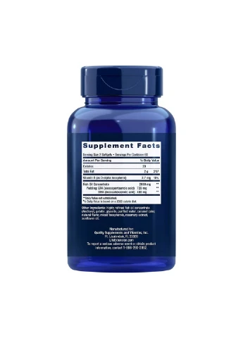 Жирные кислоты Mega EPA/DHA, 120 капсул Life Extension (294925613)