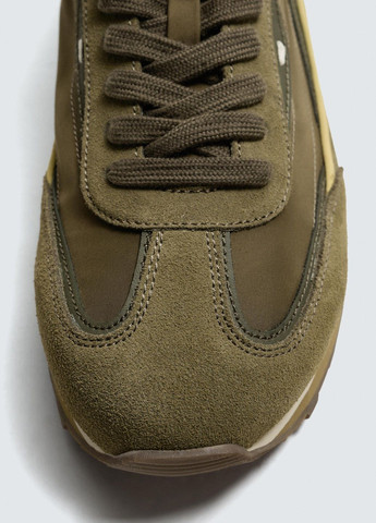 Оливковые (хаки) демисезонные кроссовки Zara
