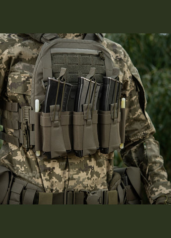 Передняя панель для плитоноски Cuirass QRS на три магазина Ranger Green M-TAC (303261512)