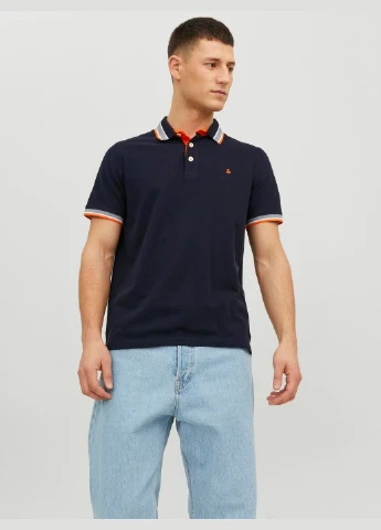 Поло літо,темно-синій помаранчевий,JACK&JONES Jack & Jones (289977057)