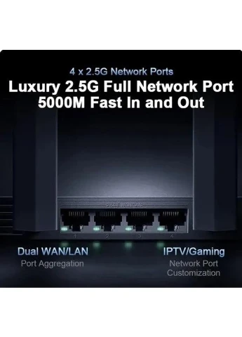 Роутер Wi-Fi 7 BE7000 RC06 DVB4359CN 7000 mbit/s + перехідник Xiaomi (388773394)