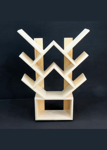 Книжковий стелаж з дерева Рембрант 2 бланже (КПС-200301) No Brand (328072380)