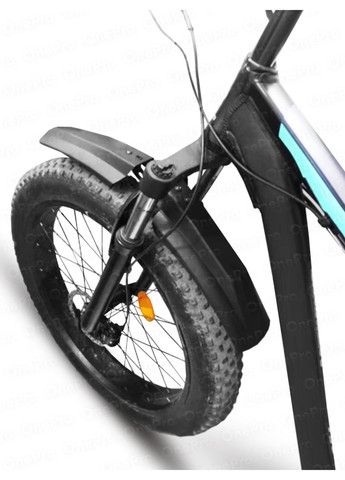 Крылья для велосипеда передние и задние комплект 20-26" велосипедные крылья универсальные вело крылья Черные 73551 OnePro (323213604)