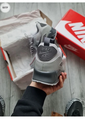 Серые демисезонные кроссовки мужские nike air max 90 surplus grey найк аир макс 90 серые No Brand