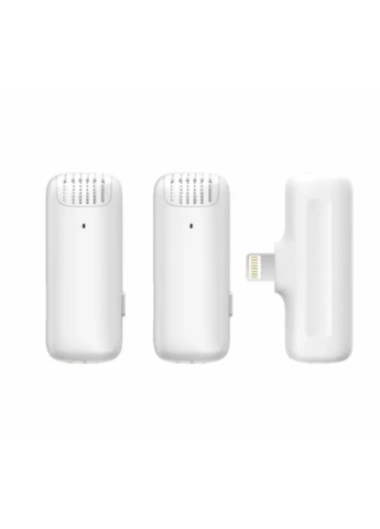 Бездротова мікрофонна система Vijim Wireless Lavalier Microphone System (Lightning Apple interface ) (UV3097 white) Ulanzi J12 (314930751)