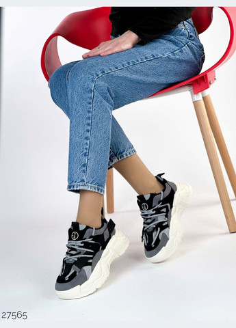 Комбіновані осінні зручні жіночі кросівки No Brand
