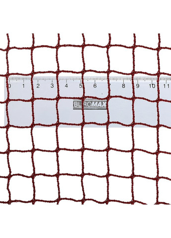 Сітка для бадмінтону FOX F7004 (поліестер, р-р 6,1x0,76м, осередок р-р 2х2см, червоний-білий) F.O.X (361435432)