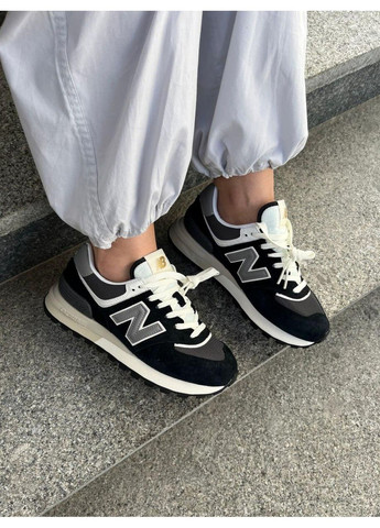 КРОСІВКИ ЖІНОЧІ NEW BALANCE 574 LEGACY BLACK НЬЮ БЕЛАНС 574 No Brand чорні демісезони (368868802)