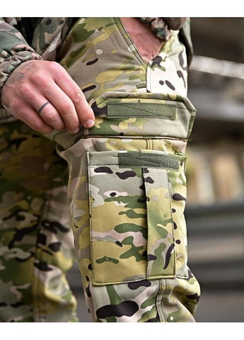 Армійський чоловічий зимовий костюм SoftShell мультикам No Brand