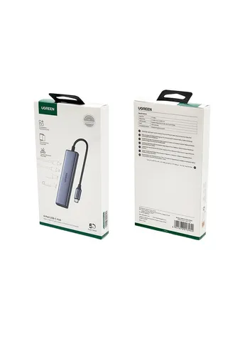 USB-хаб 4-Port USB-C Hub Ugreen CM473 (340279614)