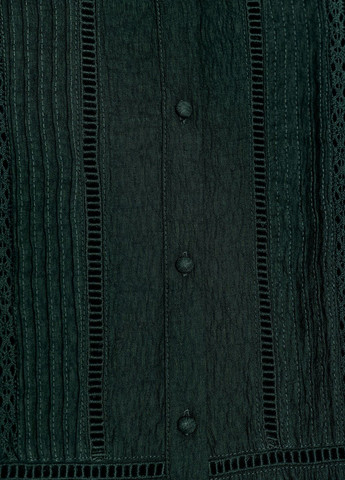 Зеленая рубашка однотонная Zara
