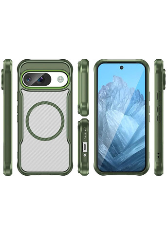 Чехол Hybrid для Google Pixel 9 Green Lenuo (361903453)