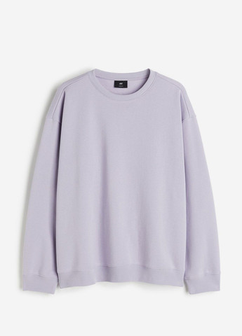 Свитшот H&M - крой светло-фиолетовый кэжуал - (278110872)