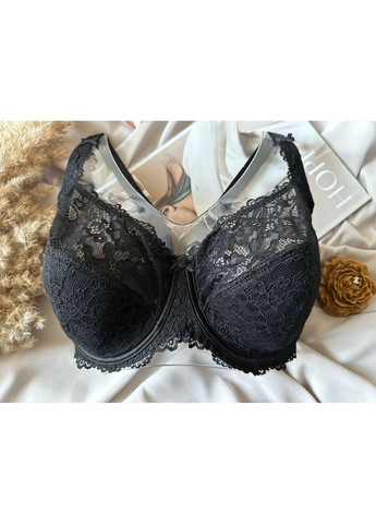 Чорний бюстгальтер на великі груди з м'яким поролоном Lanny Mode