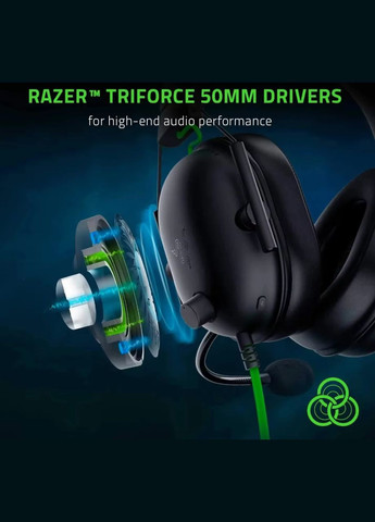 Наушники проводные BlackShark V2 X с шумопоглощающим микрофоном. Razer (301912915)
