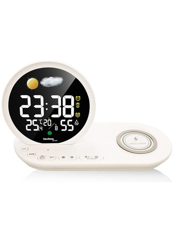 Годинник настільний WT427 Wireless Mobile Charging White (WT427) Technoline (315937220)