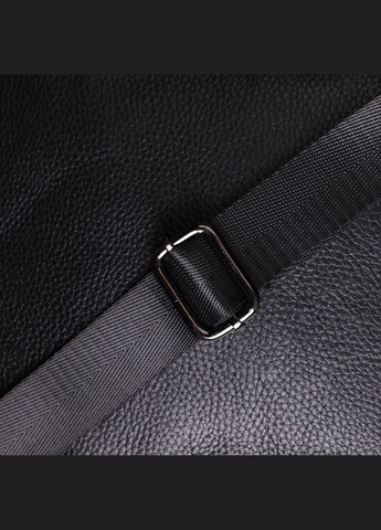 Компактная мужская сумка на плечо из натуральной кожи 23021 Черный Vintage (348358931)