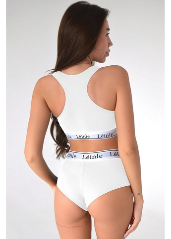 Білий демісезонний бавовняний комплект білизни Leinle 1380/16071 white