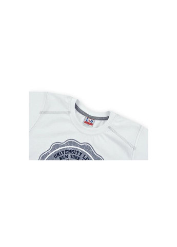 Комбінована демісезонна футболка дитяча "college" (4678-134b-white) E&H