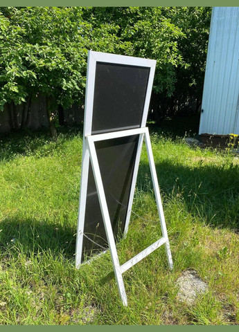 Дзеркало велике на підлогу в прямій рамі білого кольору на ніжці 170 х 80 см No Brand (333823354)