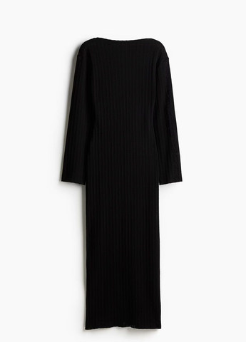 Чорна кежуал сукня H&M однотонна