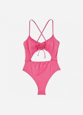 Рожевий демісезонний купальник суцільний жіночий ruched shine s рожевий Victoria's Secret
