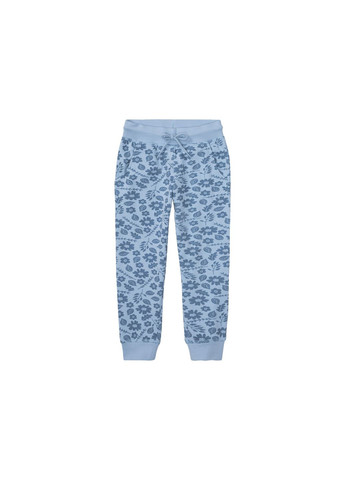 Спортивні штани двунитка для дівчинки 498017 блакитний Lupilu (274236868)