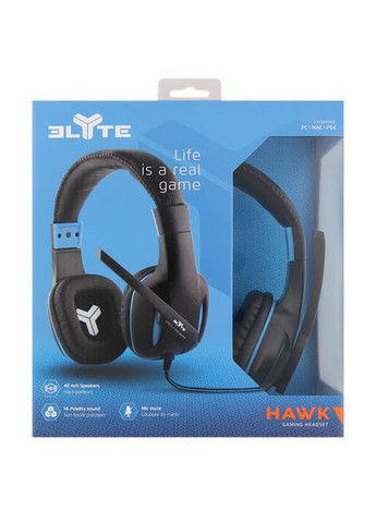 Навушники закриті Elyte Gaming Hawk Headset Double Jack Audio 17315 T'nB (359701645)