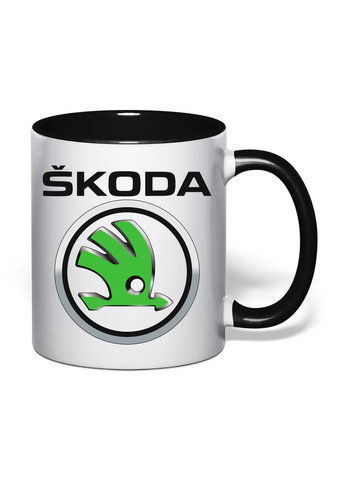 Чашка с печатью "SKODA" 330 мл (цвет чёрный) (35010) No Brand (371774946)