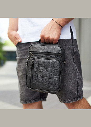 Мужская кожаная сумка-барсетка через плечо черная BX-09164 Bexhill (330795375)