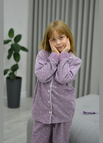 Фіолетова зимня пижама кофта + брюки SNS