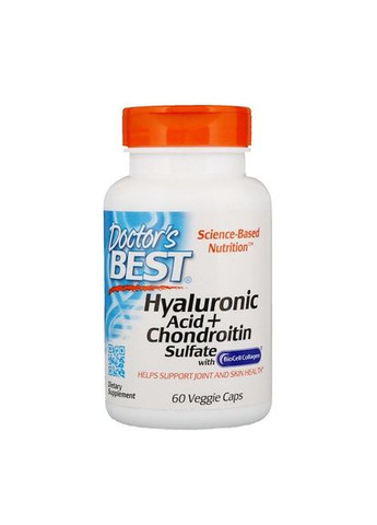 Гіалуронова кислота,, 50 мг, 60 капсул Doctor's Best (365986977)