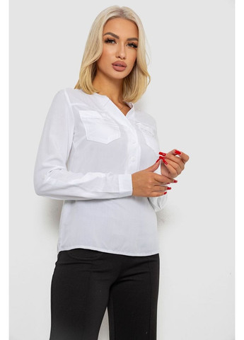 Біла блуза однотонна,, 230rr-96 Ager