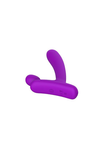 Вибратор в форме буквы "L" со стимуляцией клитора и точки G Lust Ripple Horny, фиолетовый Chisa (347290089)