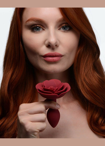 Анальная пробка силикон роза Booty Bloom Silicone Anal Plug With Master Series (297130626)