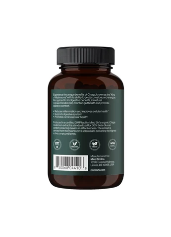 Chaga Mushroom 1000 mg - 60 vegcaps (До 02.27) Mind Shi (403329666)